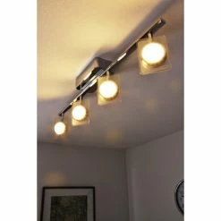 Eglo Leuchten Eglo TINNARI Lichtschiene LED Chrom, 4-flammig -Bürolampen Verkäufe eglo tinnari lichtschiene 91635 do1 12