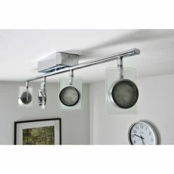 Eglo Leuchten Eglo TINNARI Lichtschiene LED Chrom, 4-flammig -Bürolampen Verkäufe eglo tinnari lichtschiene 91635 do1 15