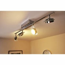 Eglo Leuchten Eglo TINNARI Lichtschiene LED Chrom, 4-flammig -Bürolampen Verkäufe eglo tinnari lichtschiene 91635 do1 17