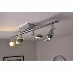 Eglo Leuchten Eglo TINNARI Lichtschiene LED Chrom, 4-flammig -Bürolampen Verkäufe eglo tinnari lichtschiene 91635 do1 19