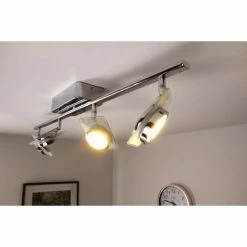 Eglo Leuchten Eglo TINNARI Lichtschiene LED Chrom, 4-flammig -Bürolampen Verkäufe eglo tinnari lichtschiene 91635 do1 5