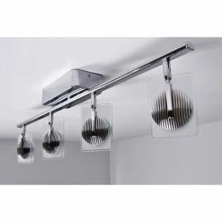 Eglo Leuchten Eglo TINNARI Lichtschiene LED Chrom, 4-flammig -Bürolampen Verkäufe eglo tinnari lichtschiene 91635 do1 8