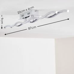 Hofstein Embree Deckenleuchte LED Edelstahl, 2-flammig 18 Hofstein Embree Deckenleuchte LED Edelstahl, 2-flammig -Bürolampen Verkäufe embree deckenleuchte h3008539 1