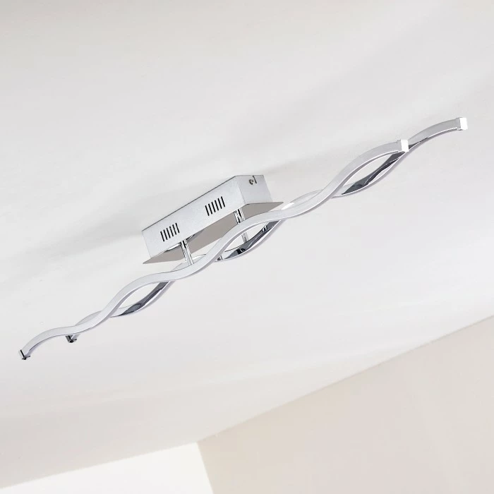 Hofstein Embree Deckenleuchte LED Edelstahl, 2-flammig 12 Hofstein Embree Deckenleuchte LED Edelstahl, 2-flammig – Bild 12