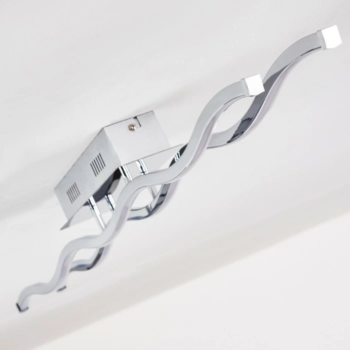 Hofstein Embree Deckenleuchte LED Edelstahl, 2-flammig 5 Hofstein Embree Deckenleuchte LED Edelstahl, 2-flammig – Bild 5