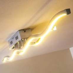 Paul Neuhaus Leuchten EMMA Deckenleuchte LED Edelstahl, 2-flammig -Bürolampen Verkäufe emma deckenleuchte 8450 17 10