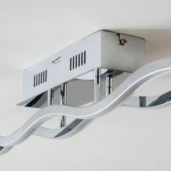 Paul Neuhaus Leuchten EMMA Deckenleuchte LED Edelstahl, 2-flammig -Bürolampen Verkäufe emma deckenleuchte 8450 17 4