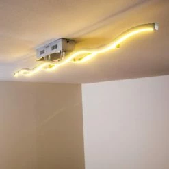 Paul Neuhaus Leuchten EMMA Deckenleuchte LED Edelstahl, 2-flammig -Bürolampen Verkäufe emma deckenleuchte 8450 17 7