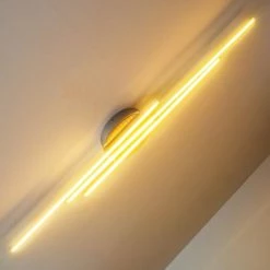 Hofstein Emo Deckenleuchte LED Stahl gebürstet, 3-flammig -Bürolampen Verkäufe emo deckenleuchte h3009222 15