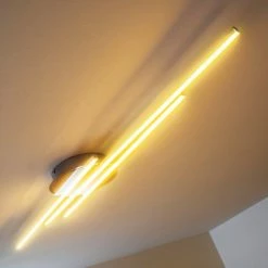 Hofstein Emo Deckenleuchte LED Stahl gebürstet, 3-flammig -Bürolampen Verkäufe emo deckenleuchte h3009222 2