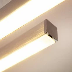 Hofstein Emo Deckenleuchte LED Stahl gebürstet, 3-flammig -Bürolampen Verkäufe emo deckenleuchte h3009222 5