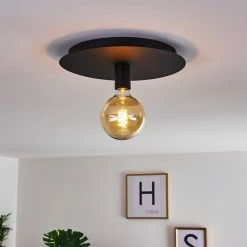 Hofstein Esbjerg Deckenleuchte Schwarz, 1-flammig -Bürolampen Verkäufe esbjerg deckenleuchte h3368435 11