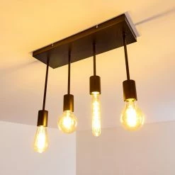 Hofstein Fabius Deckenleuchte Schwarz, 1-flammig -Bürolampen Verkäufe fabius deckenleuchte h3352717 12