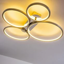 Hofstein Fallo Deckenleuchte LED Chrom, 1-flammig -Bürolampen Verkäufe fallo deckenleuchte h167466 14