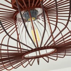 Hofstein Farhus Deckenleuchte Rostfarben, 1-flammig 27 Hofstein Farhus Deckenleuchte Rostfarben, 1-flammig -Bürolampen Verkäufe farhus deckenleuchte h3355879 10