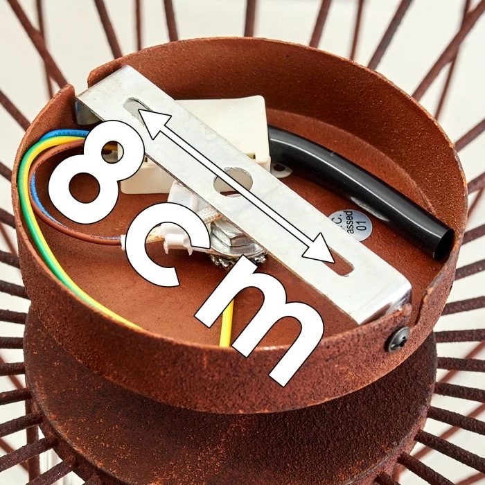 Hofstein Farhus Deckenleuchte Rostfarben, 1-flammig 17 Hofstein Farhus Deckenleuchte Rostfarben, 1-flammig – Bild 17