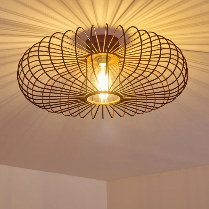 Hofstein Farhus Deckenleuchte Rostfarben, 1-flammig 3 Hofstein Farhus Deckenleuchte Rostfarben, 1-flammig – Bild 3