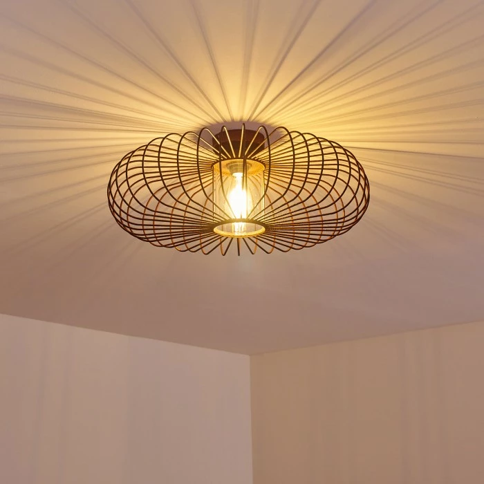 Hofstein Farhus Deckenleuchte Rostfarben, 1-flammig 7 Hofstein Farhus Deckenleuchte Rostfarben, 1-flammig – Bild 7