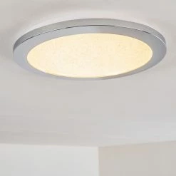 Hofstein Fasola Deckenleuchte LED Nickel glänzend, 1-flammig 35 Hofstein Fasola Deckenleuchte LED Nickel glänzend, 1-flammig -Bürolampen Verkäufe fasola deckenleuchte h3266083 do4 13