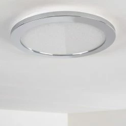 Hofstein Fasola Deckenleuchte LED Nickel glänzend, 1-flammig 36 Hofstein Fasola Deckenleuchte LED Nickel glänzend, 1-flammig -Bürolampen Verkäufe fasola deckenleuchte h3266083 do4 14