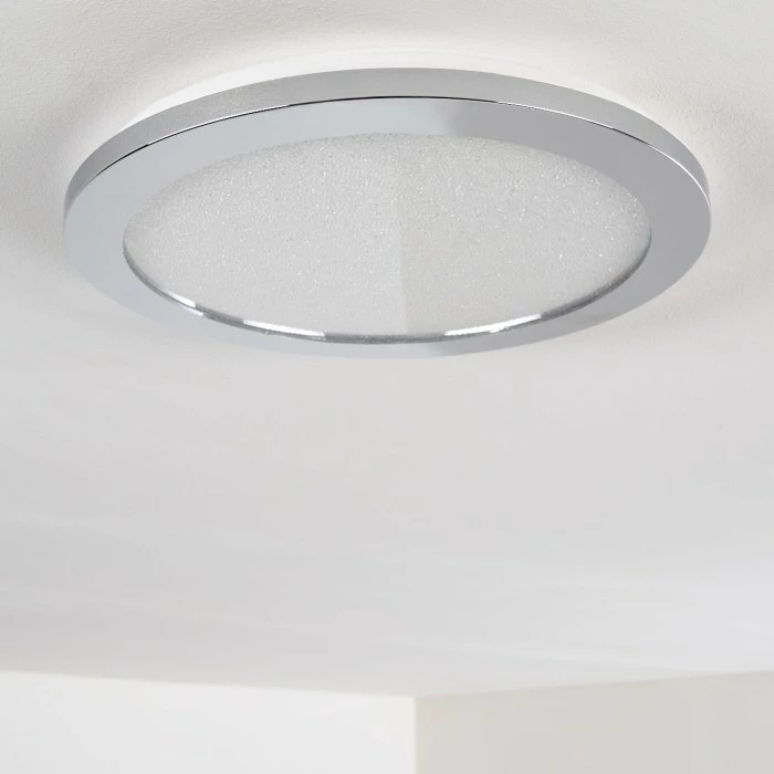 Hofstein Fasola Deckenleuchte LED Nickel glänzend, 1-flammig 15 Hofstein Fasola Deckenleuchte LED Nickel glänzend, 1-flammig – Bild 15