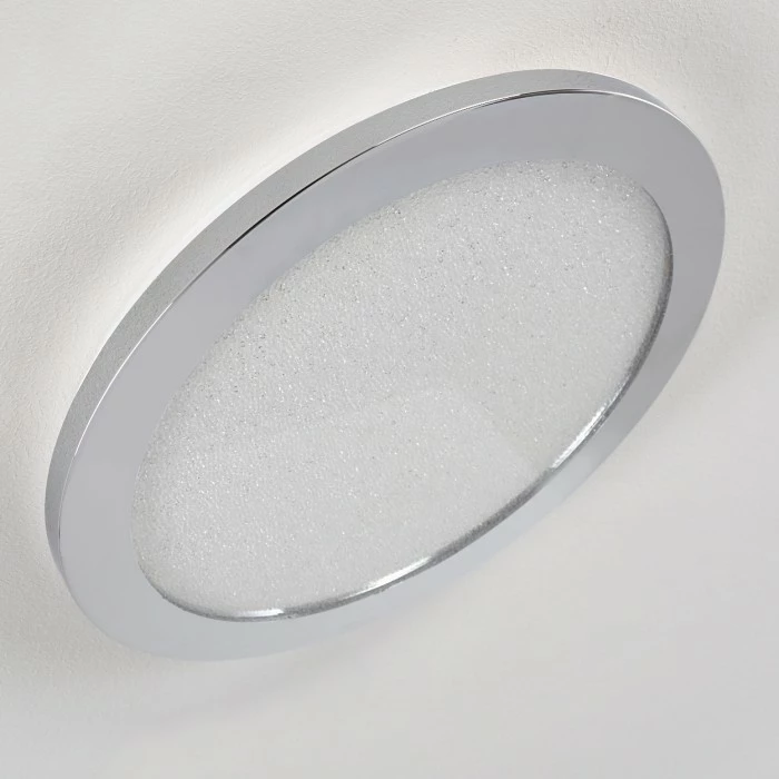 Hofstein Fasola Deckenleuchte LED Nickel glänzend, 1-flammig 17 Hofstein Fasola Deckenleuchte LED Nickel glänzend, 1-flammig – Bild 17