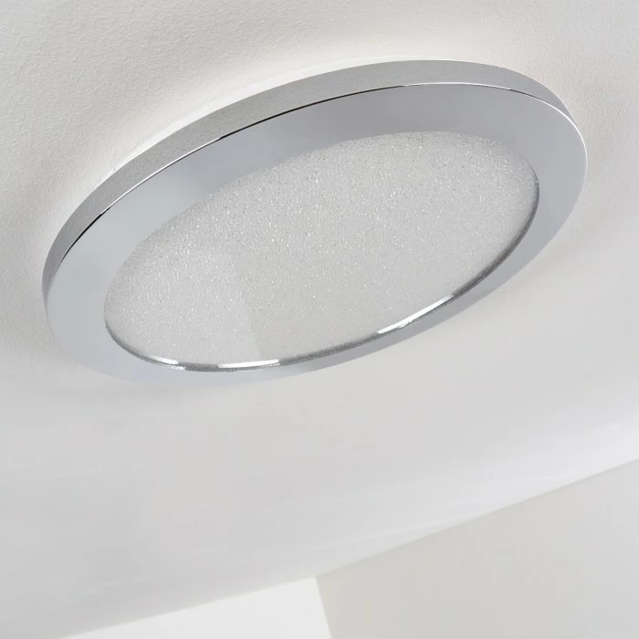 Hofstein Fasola Deckenleuchte LED Nickel glänzend, 1-flammig 19 Hofstein Fasola Deckenleuchte LED Nickel glänzend, 1-flammig – Bild 19