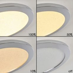 Hofstein Fasola Deckenleuchte LED Nickel glänzend, 1-flammig 24 Hofstein Fasola Deckenleuchte LED Nickel glänzend, 1-flammig -Bürolampen Verkäufe fasola deckenleuchte h3266083 do4 2