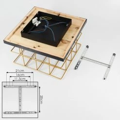 Hofstein Fevaag Deckenleuchte Schwarz, Gold, 4-flammig -Bürolampen Verkäufe fevaag deckenleuchte h3431917 4