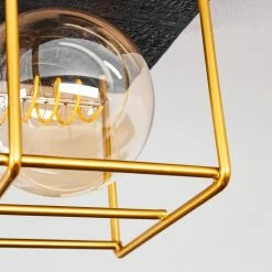 Hofstein Fevaag Deckenleuchte Schwarz, Gold, 2-flammig 14 Hofstein Fevaag Deckenleuchte Schwarz, Gold, 2-flammig -Bürolampen Verkäufe fevaag deckenleuchte h3434444 2