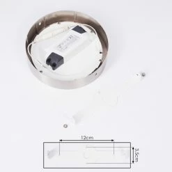 Hofstein Finsrud Deckenleuchte LED Nickel-Matt, 1-flammig -Bürolampen Verkäufe finsrud deckenleuchte h3427392 4