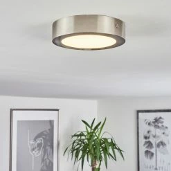 Hofstein Finsrud Deckenleuchte LED Nickel-Matt, 1-flammig -Bürolampen Verkäufe finsrud deckenleuchte h3427392 8