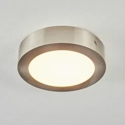 Hofstein Finsrud Deckenleuchte LED Nickel-Matt, 1-flammig -Bürolampen Verkäufe finsrud deckenleuchte h3427392 9