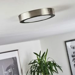 Hofstein Finsrud Deckenleuchte LED Nickel-Matt, 1-flammig -Bürolampen Verkäufe finsrud deckenleuchte h3427439 10