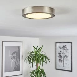 Hofstein Finsrud Deckenleuchte LED Nickel-Matt, 1-flammig -Bürolampen Verkäufe finsrud deckenleuchte h3427439 8