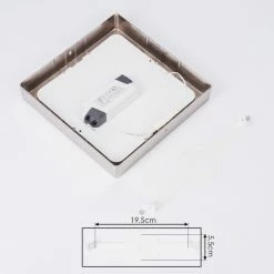 Hofstein Finsrud Deckenleuchte LED Nickel-Matt, 1-flammig -Bürolampen Verkäufe finsrud deckenleuchte h3427446 4