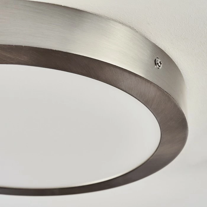 Hofstein Finsrud Deckenleuchte LED Nickel-Matt, 1-flammig 3 Hofstein Finsrud Deckenleuchte LED Nickel-Matt, 1-flammig – Bild 3