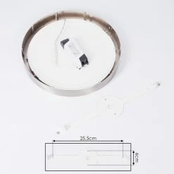 Hofstein Finsrud Deckenleuchte LED Nickel-Matt, 1-flammig 15 Hofstein Finsrud Deckenleuchte LED Nickel-Matt, 1-flammig -Bürolampen Verkäufe finsrud deckenleuchte h3427477 4