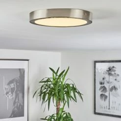 Hofstein Finsrud Deckenleuchte LED Nickel-Matt, 1-flammig 17 Hofstein Finsrud Deckenleuchte LED Nickel-Matt, 1-flammig -Bürolampen Verkäufe finsrud deckenleuchte h3427477 6