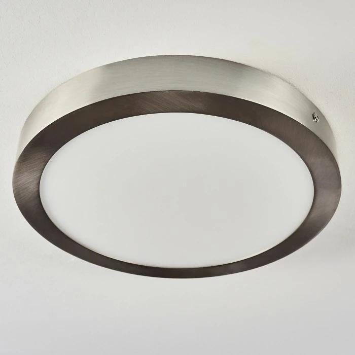 Hofstein Finsrud Deckenleuchte LED Nickel-Matt, 1-flammig 8 Hofstein Finsrud Deckenleuchte LED Nickel-Matt, 1-flammig – Bild 8