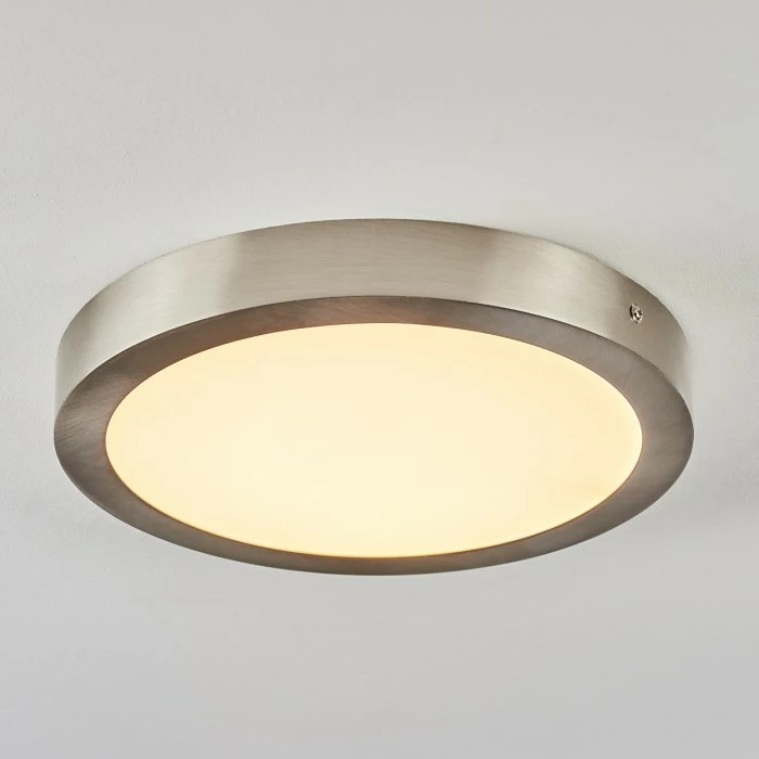 Hofstein Finsrud Deckenleuchte LED Nickel-Matt, 1-flammig 9 Hofstein Finsrud Deckenleuchte LED Nickel-Matt, 1-flammig – Bild 9