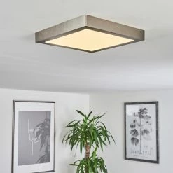 Hofstein Finsrud Deckenleuchte LED Nickel-Matt, 1-flammig -Bürolampen Verkäufe finsrud deckenleuchte h3427484 6