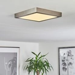 Hofstein Finsrud Deckenleuchte LED Nickel-Matt, 1-flammig -Bürolampen Verkäufe finsrud deckenleuchte h3427484 8