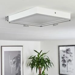 Hofstein Finsrud Deckenleuchte LED Weiß, 1-flammig -Bürolampen Verkäufe finsrud deckenleuchte h3427538 3