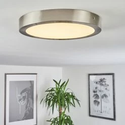 Hofstein Finsrud Deckenleuchte LED Nickel-Matt, 1-flammig -Bürolampen Verkäufe finsrud deckenleuchte h3436141 6