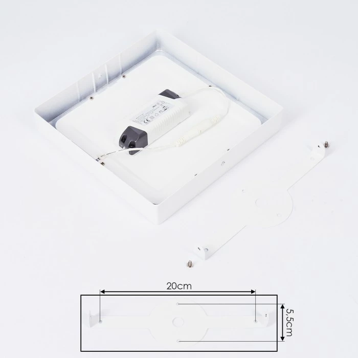 Hofstein Finsrud Deckenleuchte LED Weiß, 1-flammig 5 Hofstein Finsrud Deckenleuchte LED Weiß, 1-flammig – Bild 5