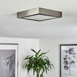 Hofstein Finsrud Deckenleuchte LED Nickel-Matt, 1-flammig -Bürolampen Verkäufe finsrud deckenleuchte h3436622 9