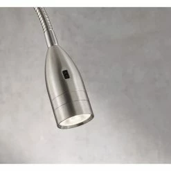 Honsel Leuchten Fischer & Honsel Sten Klemmleuchte LED Nickel-Matt, 1-flammig, Bewegungsmelder -Bürolampen Verkäufe fischer honsel sten klemmleuchte 50375 2