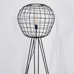 Hofstein Flambeau Stehleuchte Schwarz, 1-flammig -Bürolampen Verkäufe flambeau stehleuchte h3352991 5