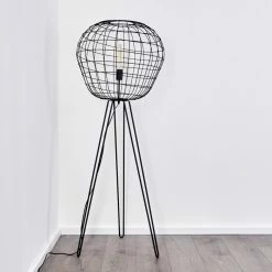 Hofstein Flambeau Stehleuchte Schwarz, 1-flammig -Bürolampen Verkäufe flambeau stehleuchte h3352991 9